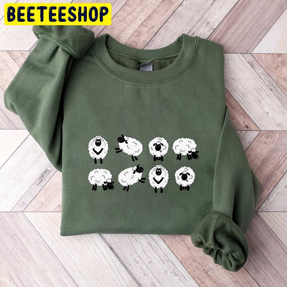 Cute Sheeps Funny Trending Unisex Sweatshirt