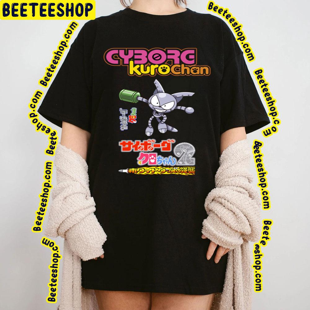 Cyborg Kurochan Triblend Robot Cat Kuro Trending Unisex T-Shirt