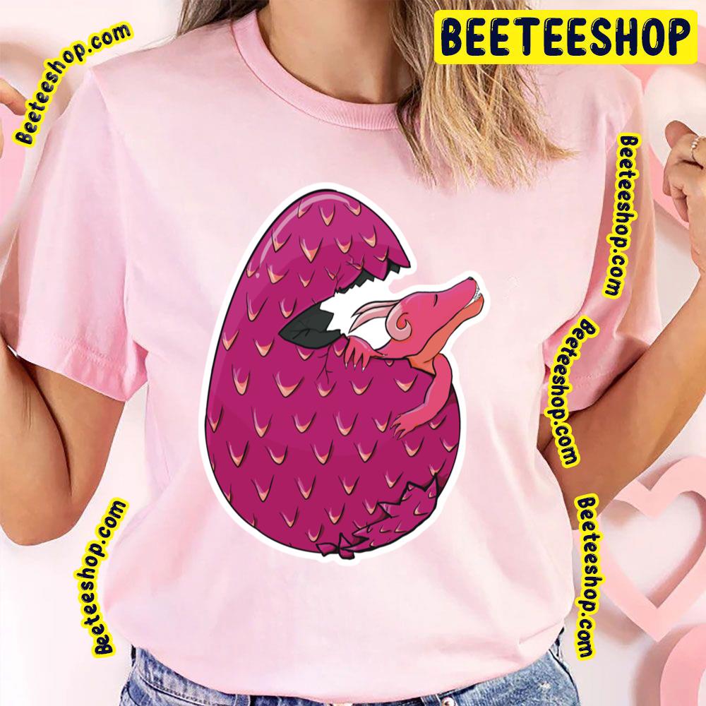 Egg Hatching Dragon Pink Trending Unisex T-Shirt