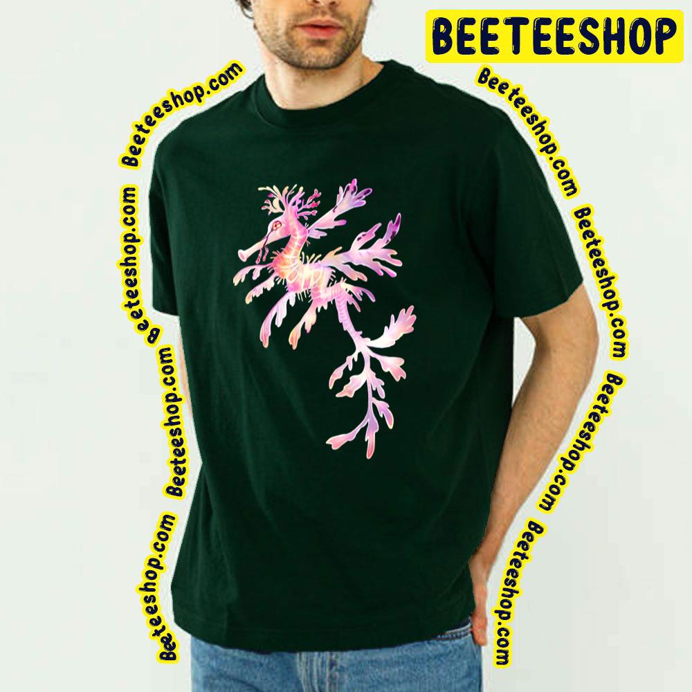 Exist Leafy Seahorse Dragon Pink Trending Unisex T-Shirt