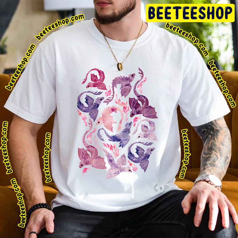 Fire Purple Dragon Pink Trending Unisex T-Shirt