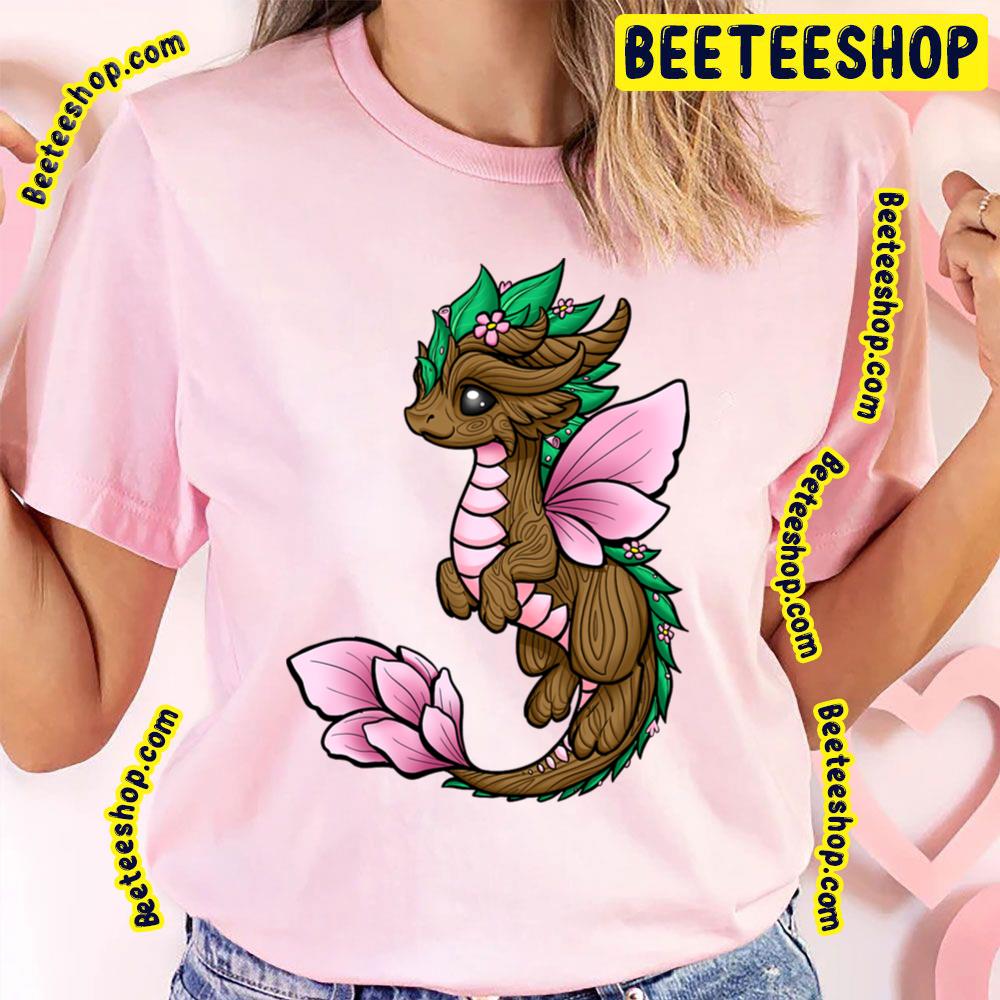 Flower Dragon Elemental Trending Unisex T-Shirt