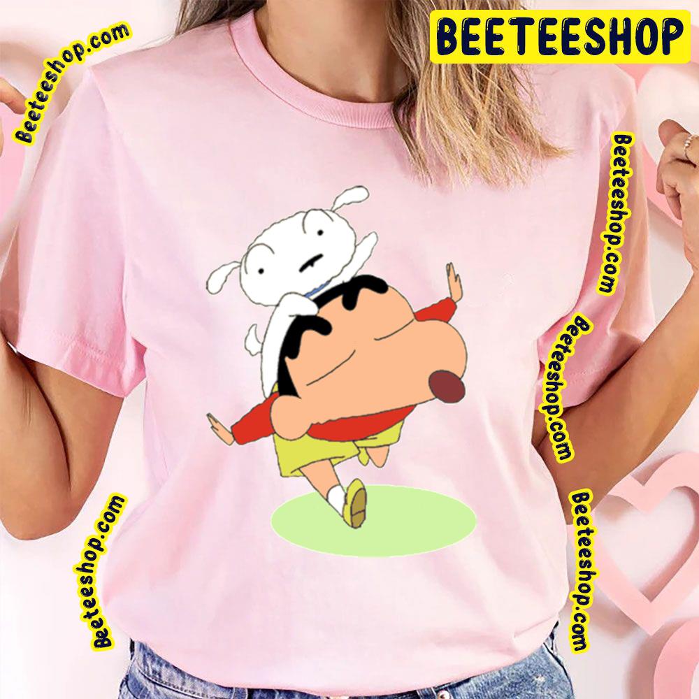 Funny Shiro With Crayon Shin Chan Trending Unisex T-Shirt