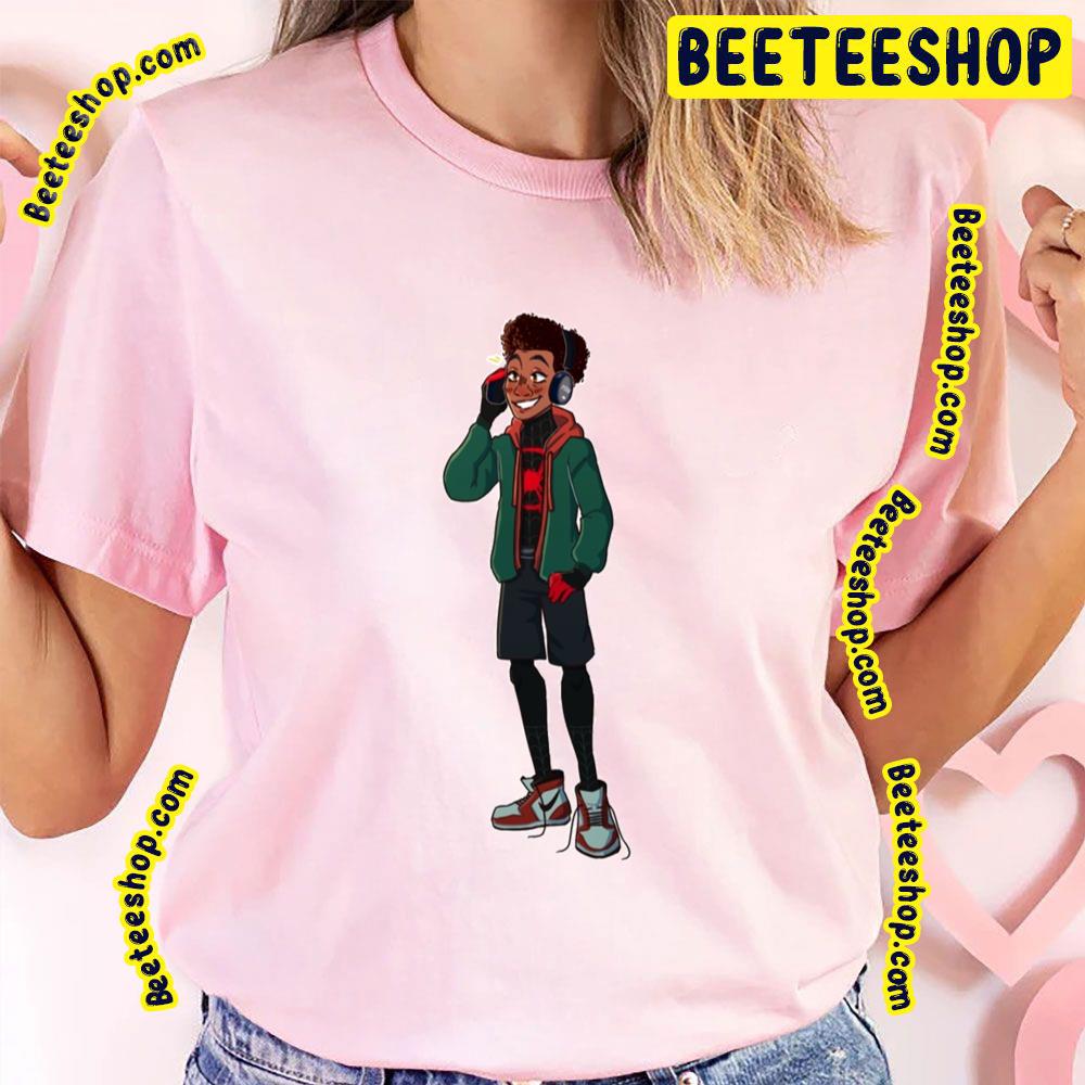 Headphone Miles Morales Spiderverse Movie Trending Unisex T-Shirt