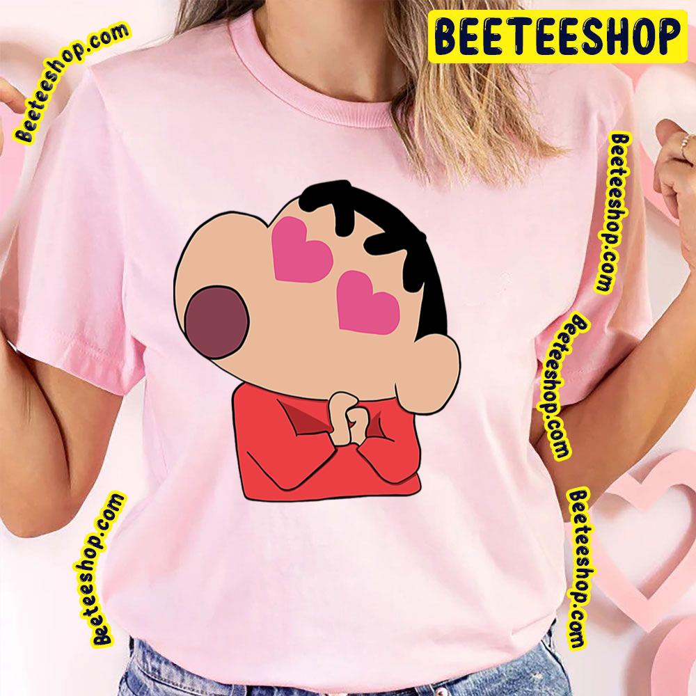 Heart Eye Crayon Shin Chan Trending Unisex T-Shirt