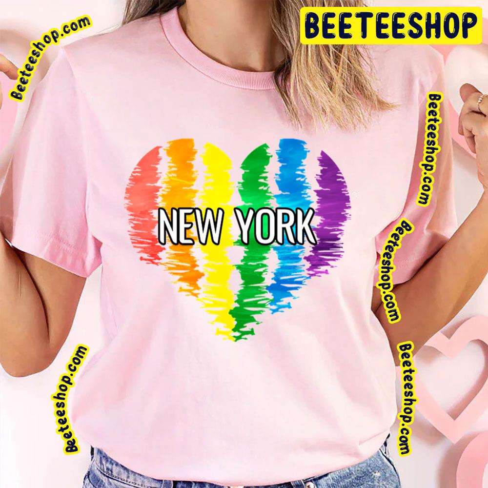 Heart Gay Pride New York New York Trending Unisex T-Shirt