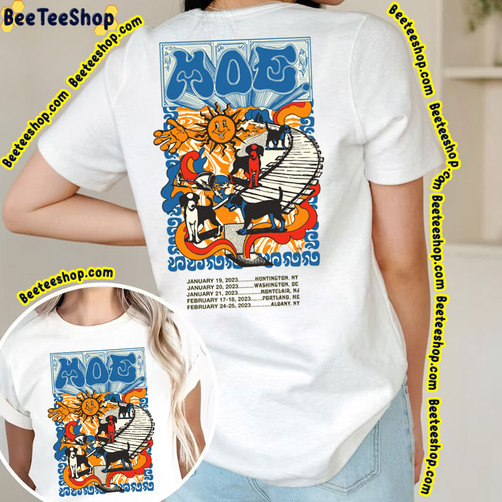 January Feb 2023 Moe. Tour Double Sided Trending Unisex T-Shirt