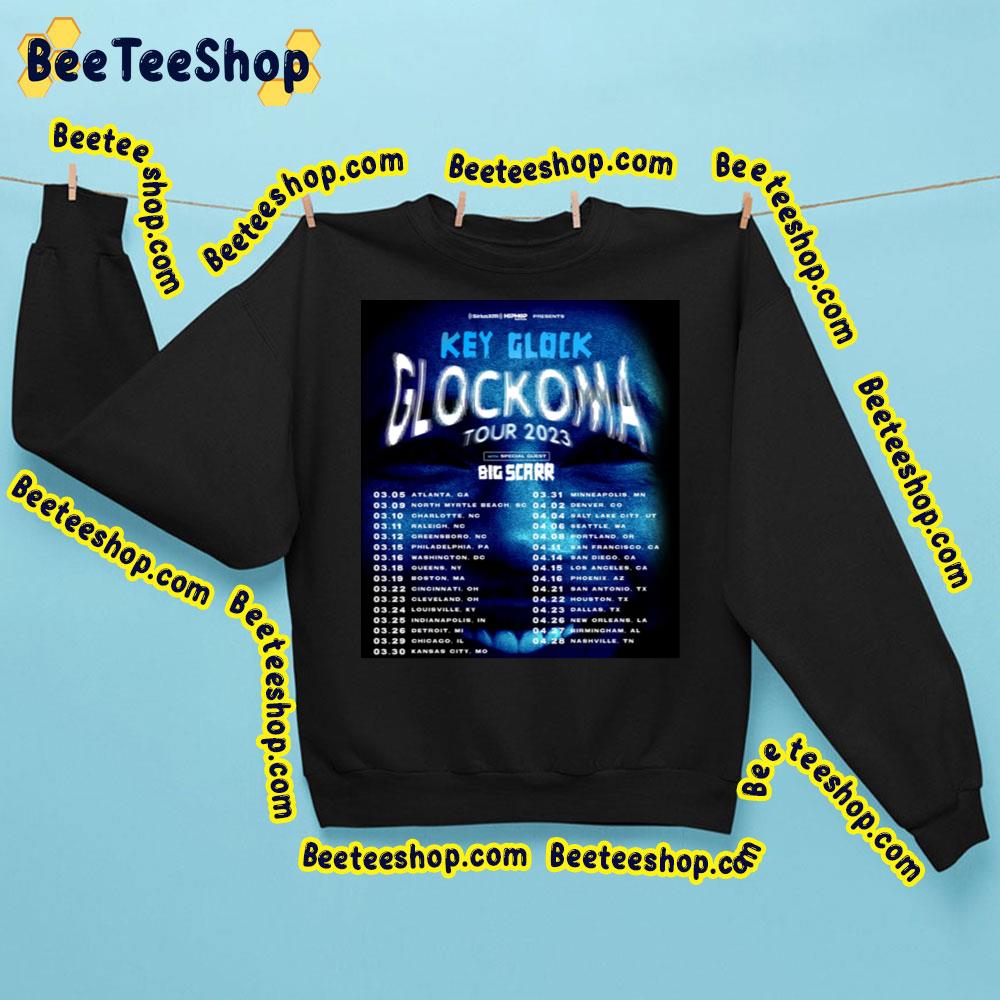 Key Glock Glockoma 2023 Tour Dates Trending Unisex Sweatshirt