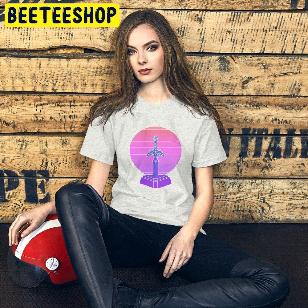 Legend Of Zelda Vaporwave Master Sword Trending Unisex T-Shirt