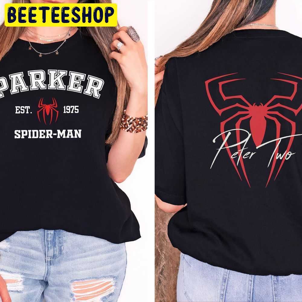 Marvel 3 Spider Man Peter Parker Spiderman Double Sided Trending Unisex T-Shirt