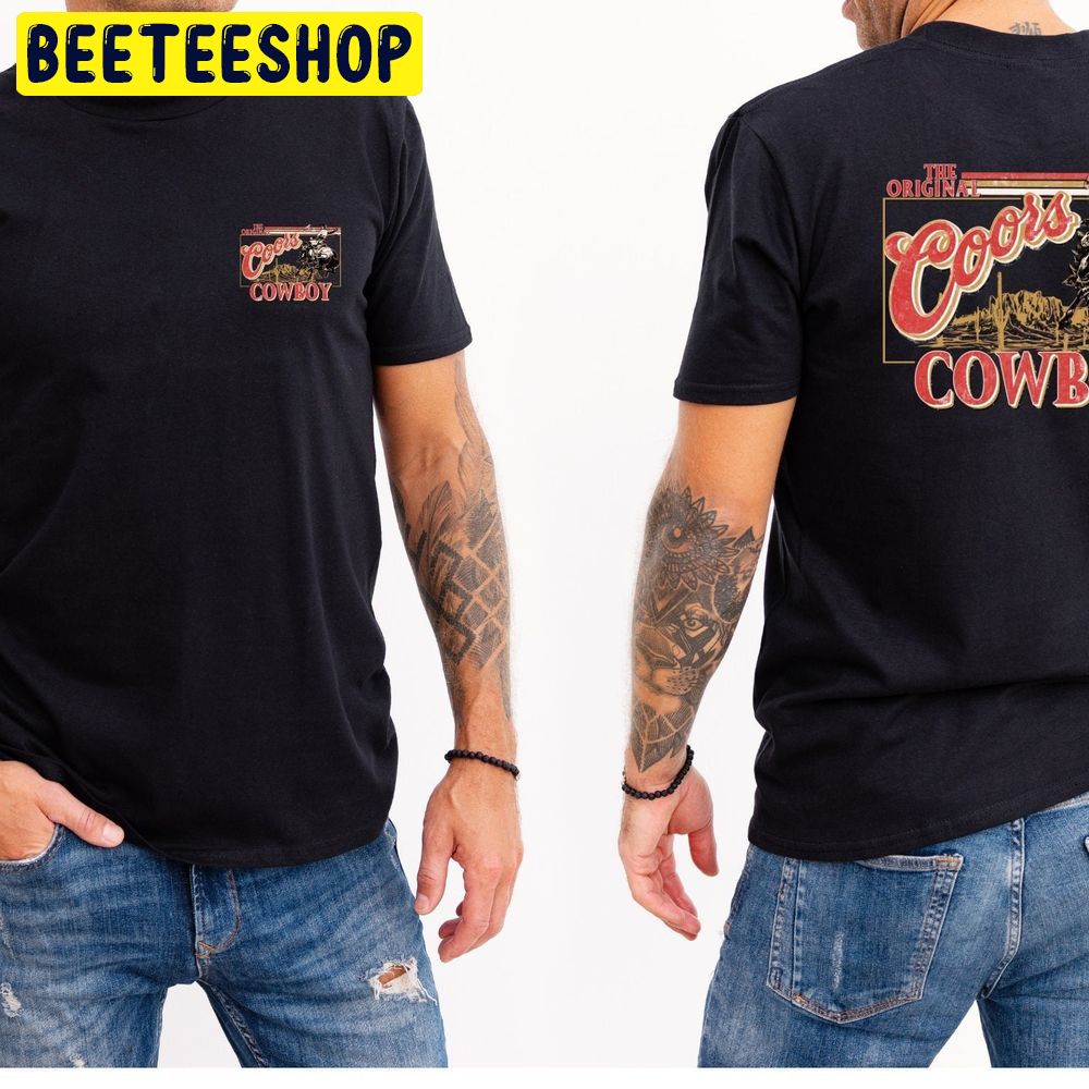 Mens Beer The Original Coors Cowboy Double Sided Trending Unisex T-Shirt