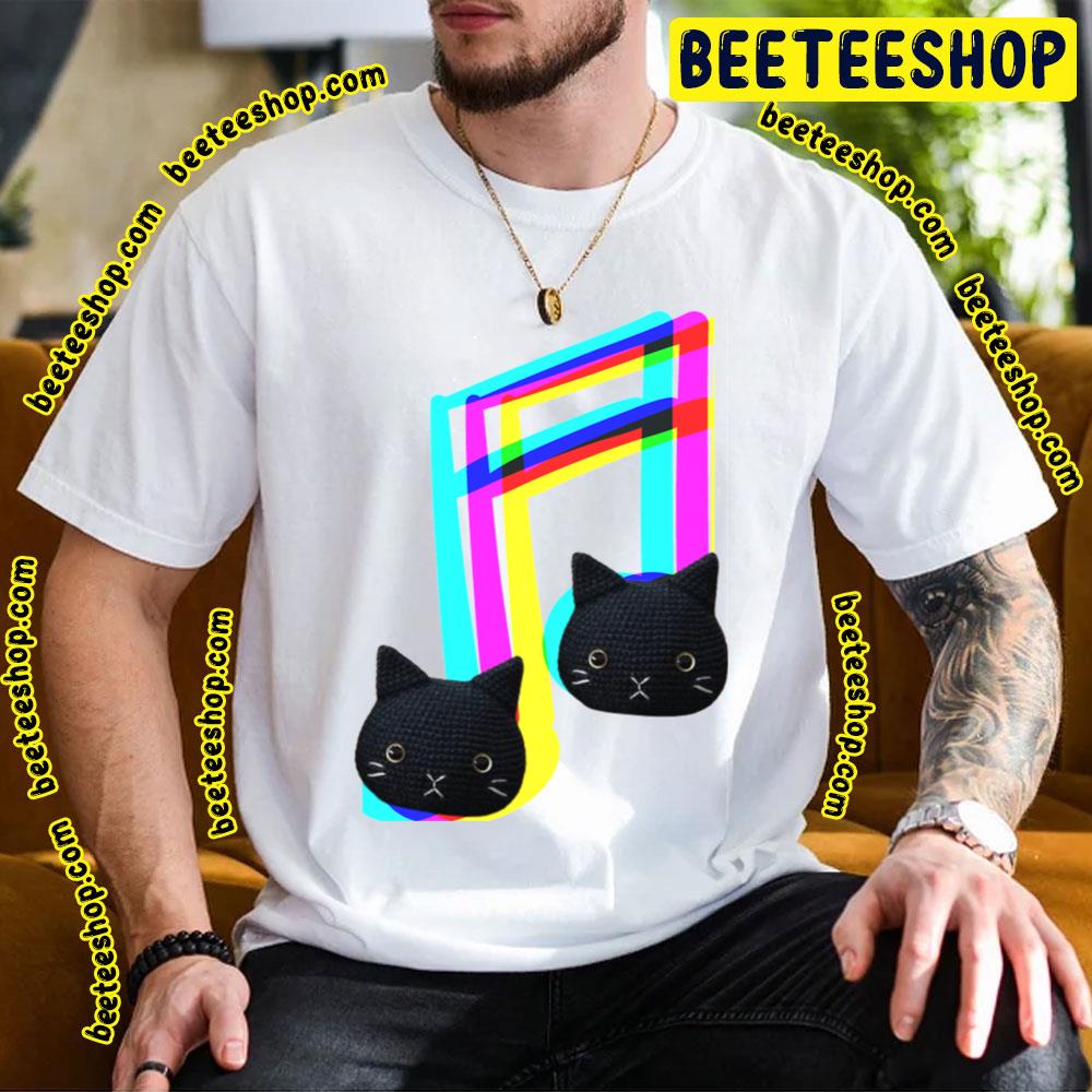 Musical Note Robot Cat Kuro Trending Unisex T-Shirt