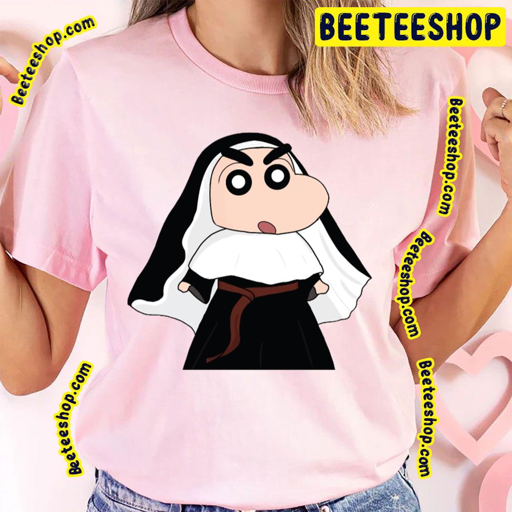 Nun Halloween Crayon Shin Chan Trending Unisex T-Shirt