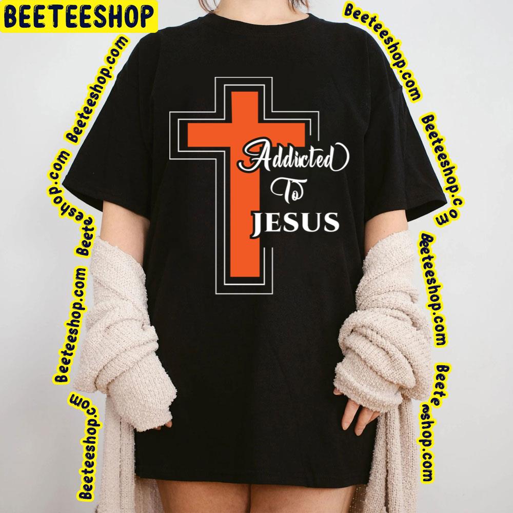 Orange Art Jesus Addictive Trending Unisex T-Shirt