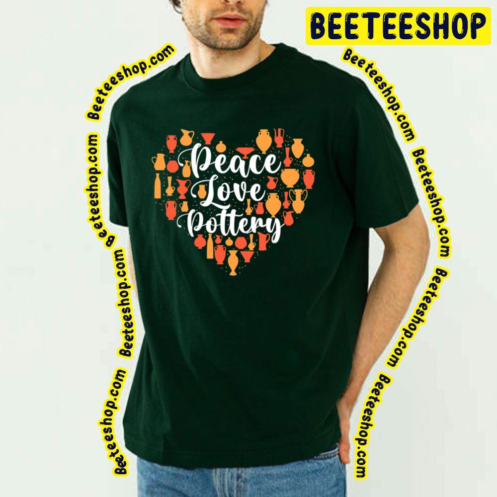 Orange Heart Peace Maker Trending Unisex T-Shirt