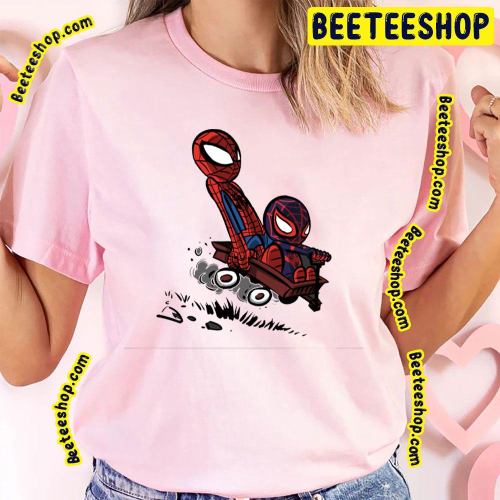 Peter And Miles Spiderverse Movie Trending Unisex T-Shirt