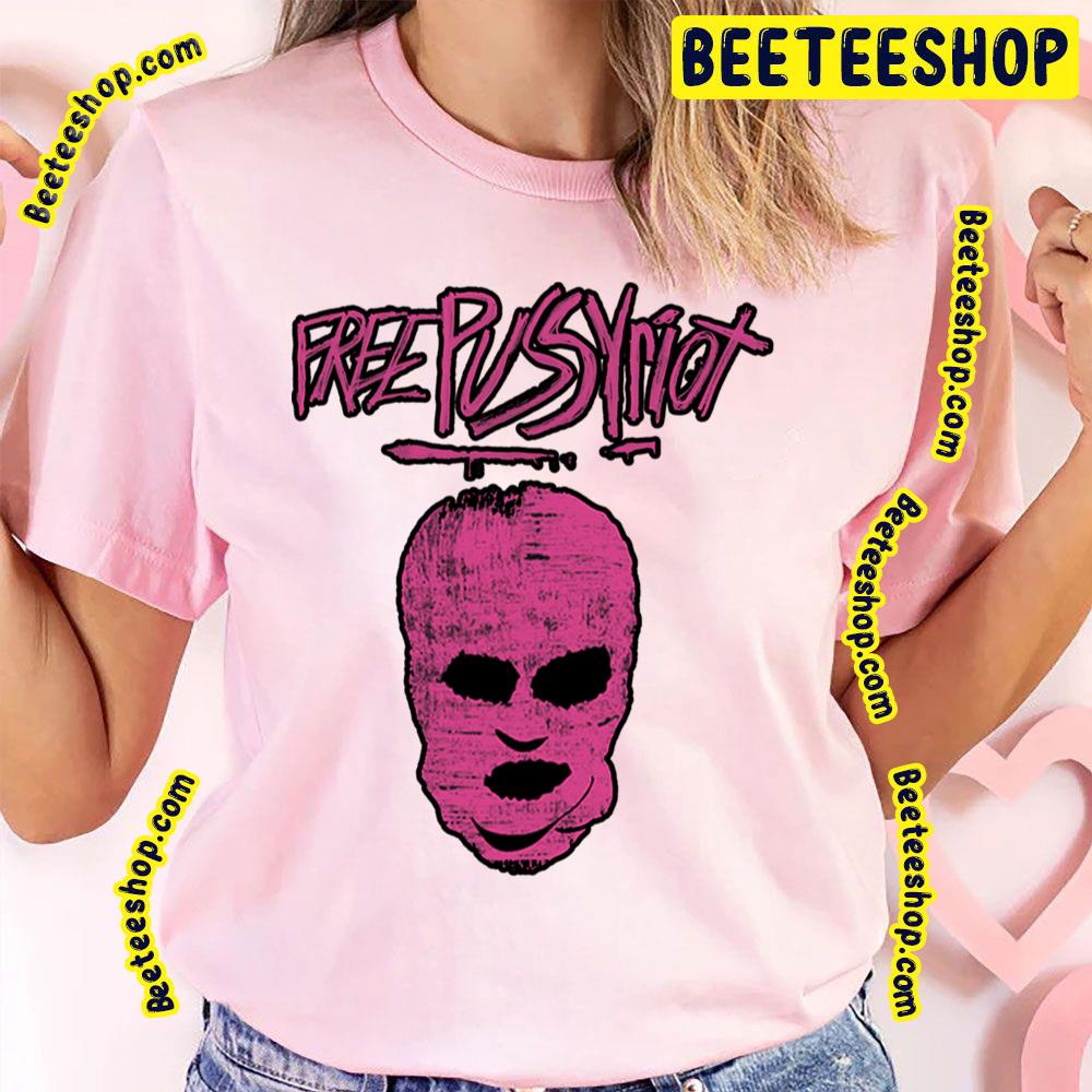 Pink Art Pussy Riot Logo Trending Unisex T-Shirt