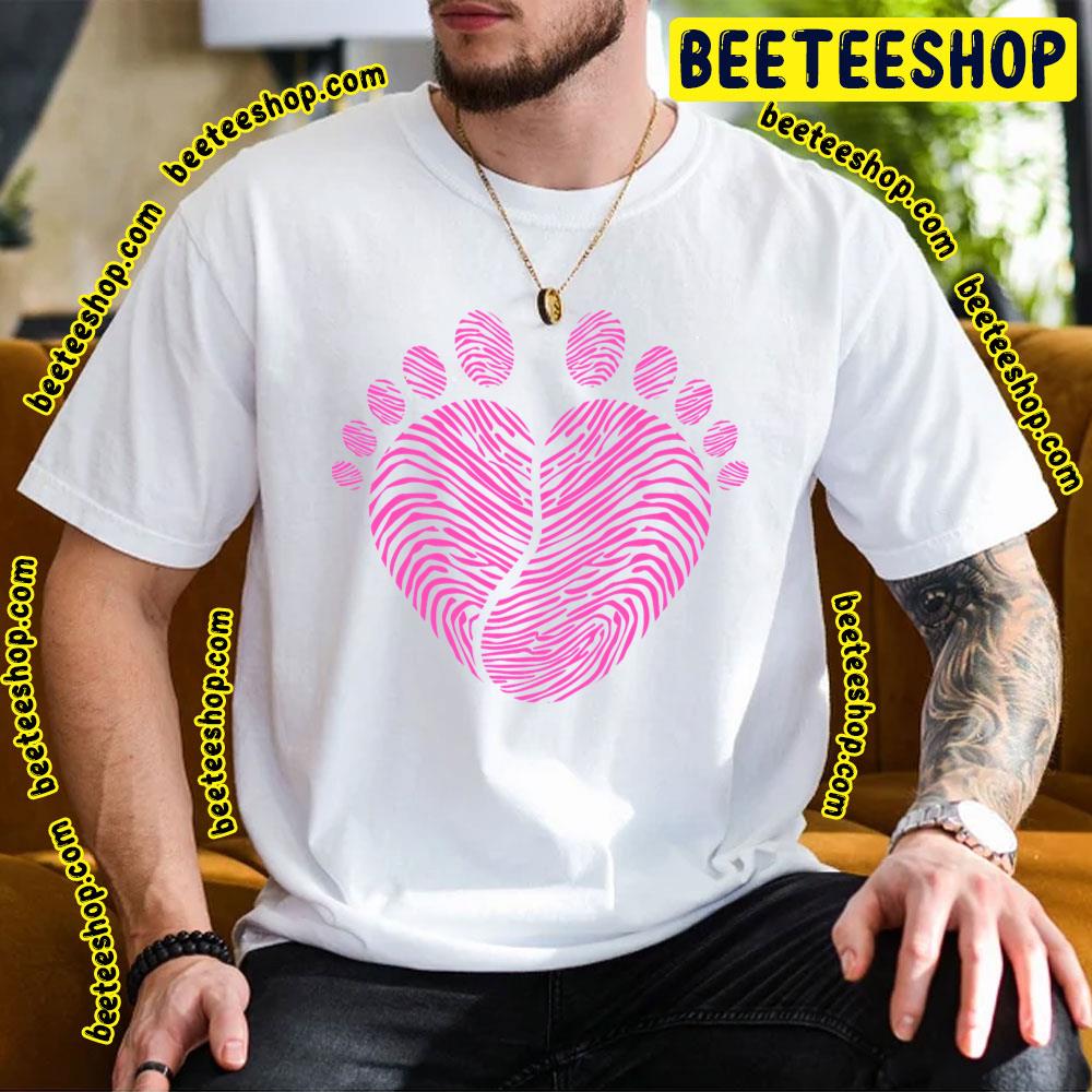 Pink Footsteps Baby Steps Trending Unisex T-Shirt