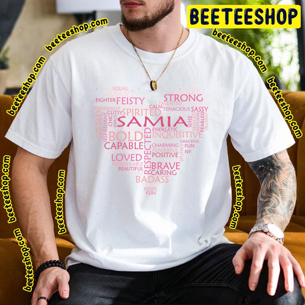 Pink Heart Samia Trending Unisex T-Shirt