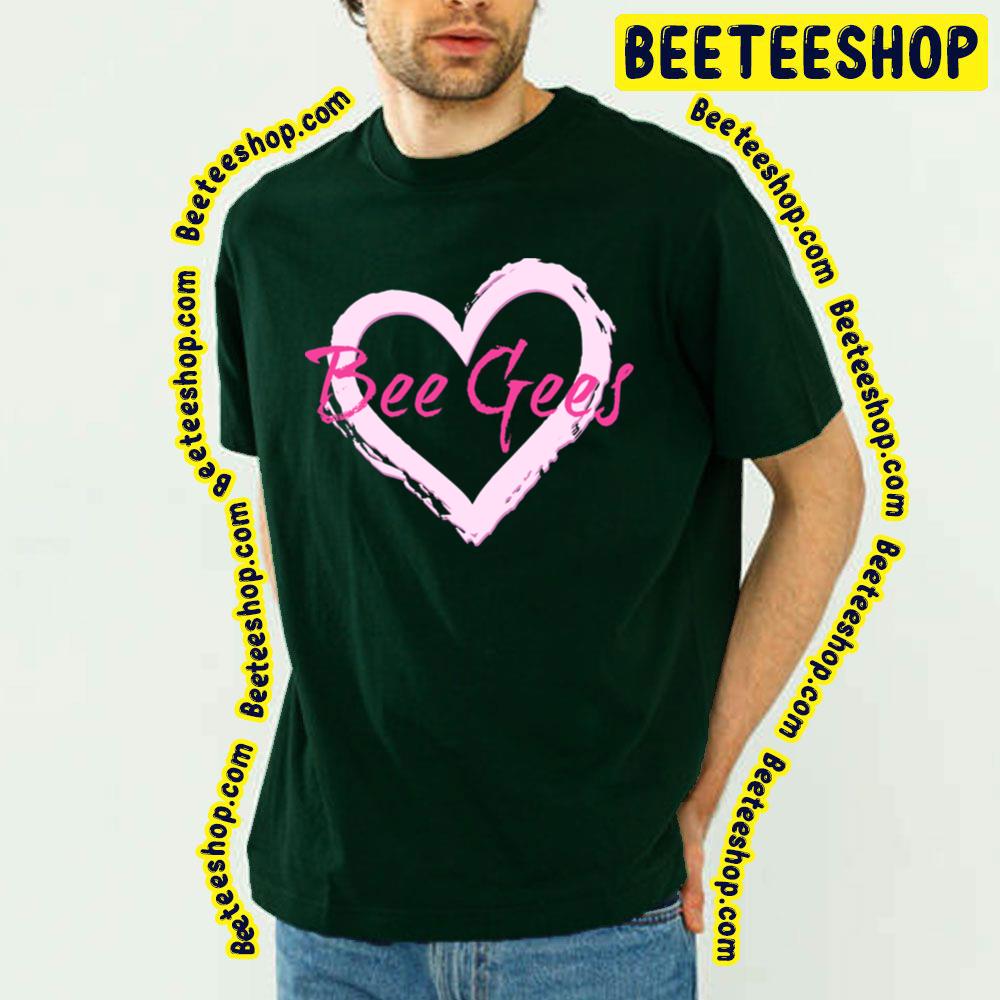 Pink Heart The Bee Gees Trending Unisex T-Shirt