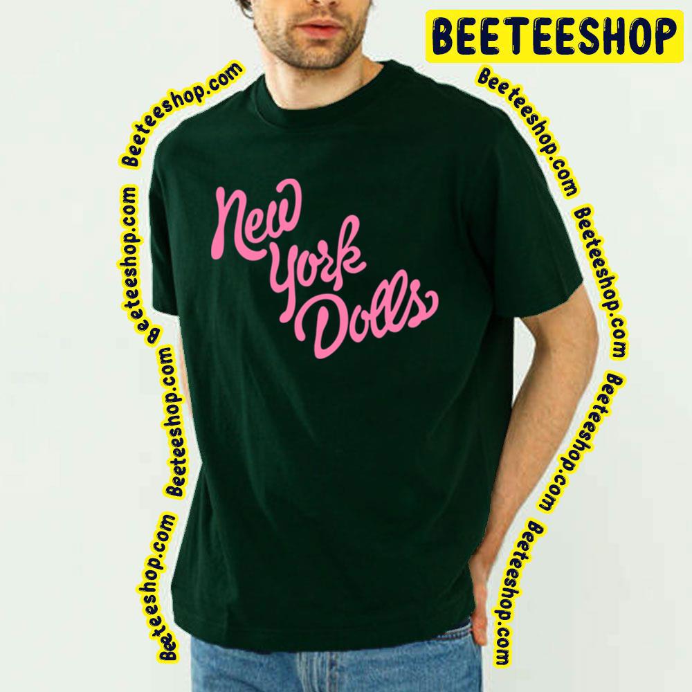 Pink Text New York Dolls Trending Unisex T-Shirt