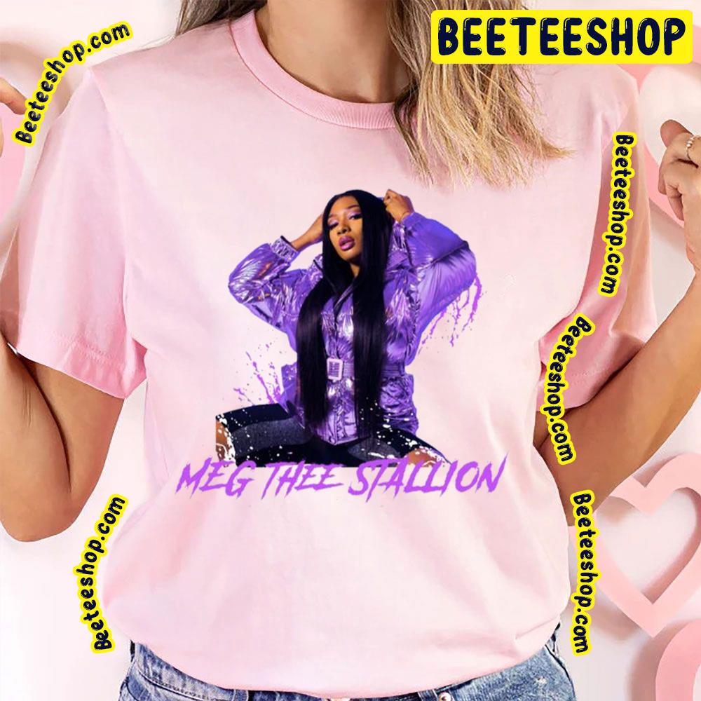 Purple Art Megan Thee Stallion Trending Unisex T-Shirt