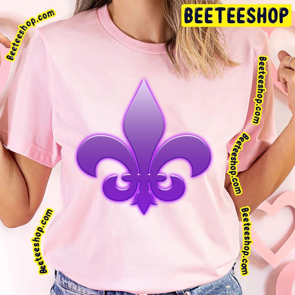 Purple Fleur De Lis Saints Row Trending Unisex T-Shirt