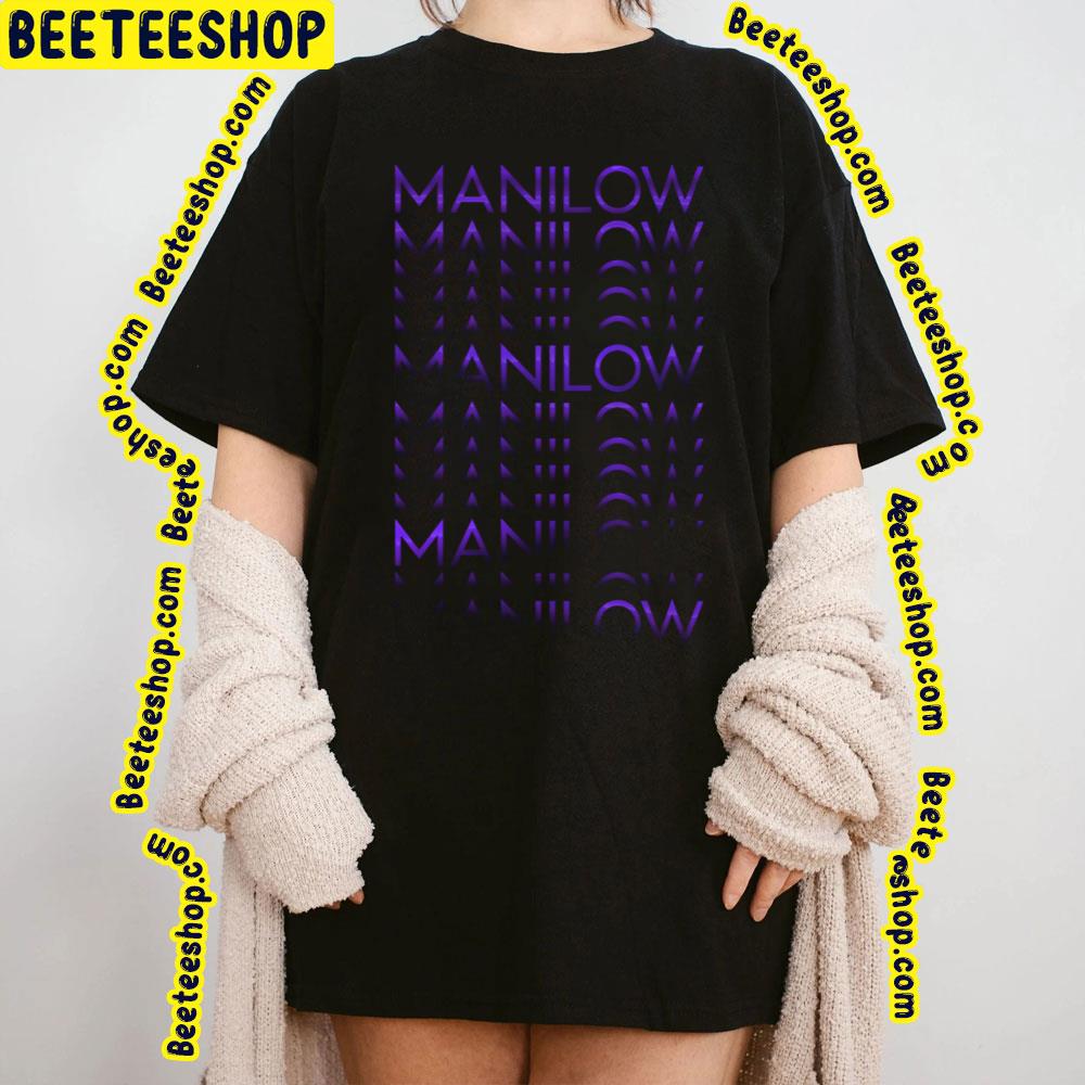 Purple Text Barry Manilow Logo Trending Unisex T-Shirt