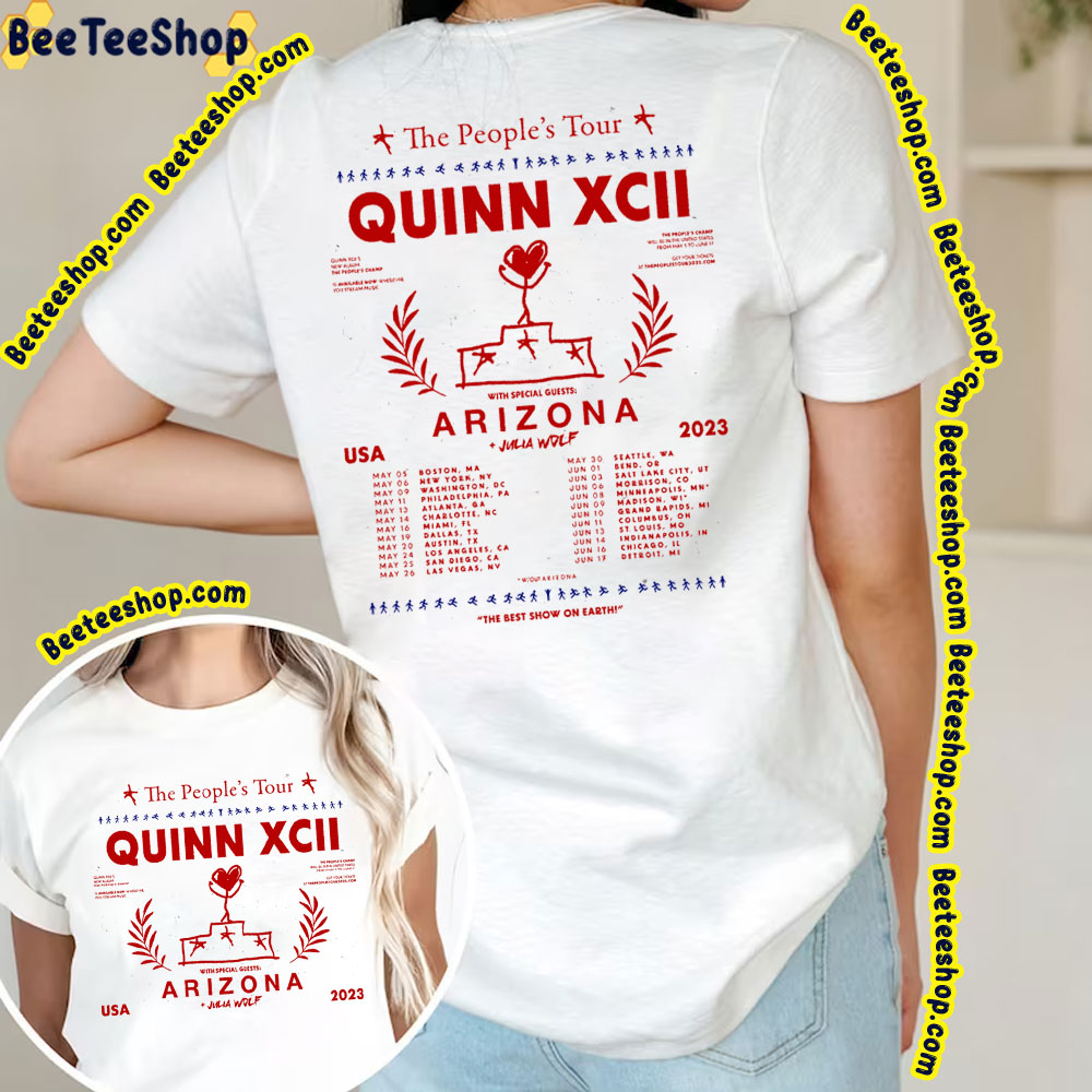 Quinn Xcii The People’s Tour Usa 2023 Double Sided Trending Unisex T-Shirt