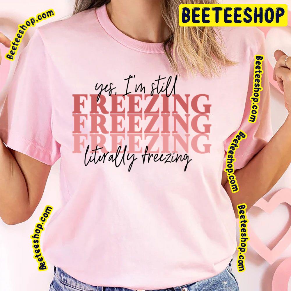 Red Text Freezing Logo Trending Unisex T-Shirt