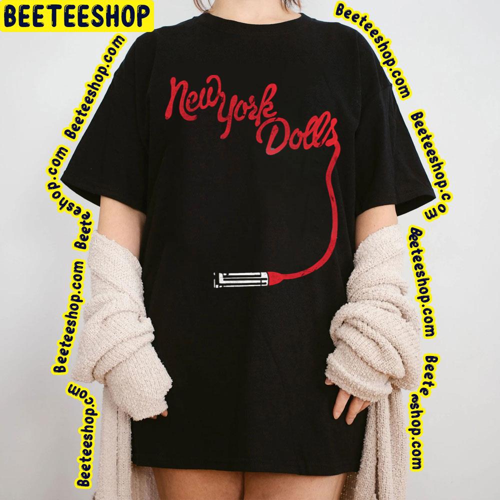 Red Text New York Dolls Trending Unisex T-Shirt