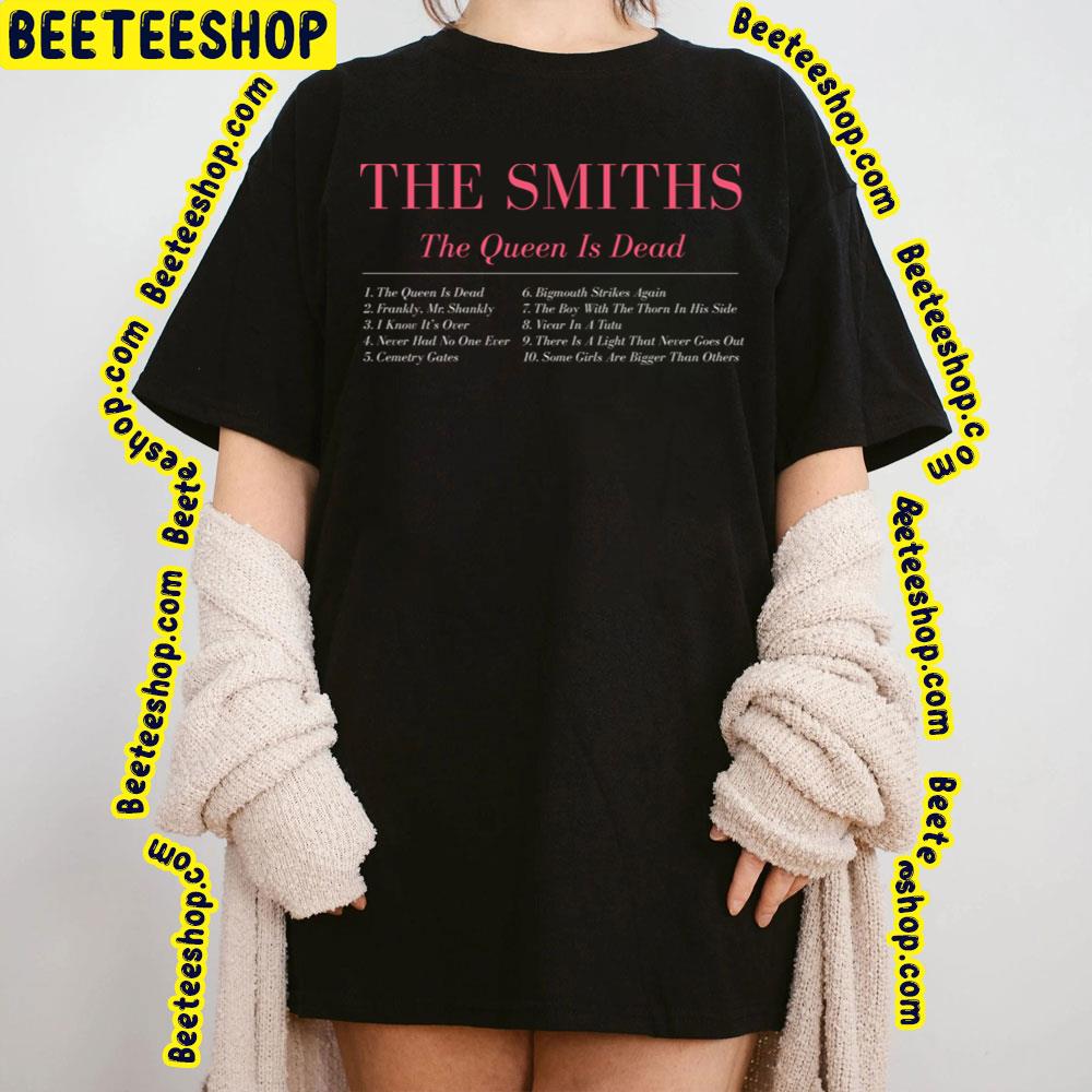 Red Text The Queen Is Dead The Smiths Trending Unisex T-Shirt