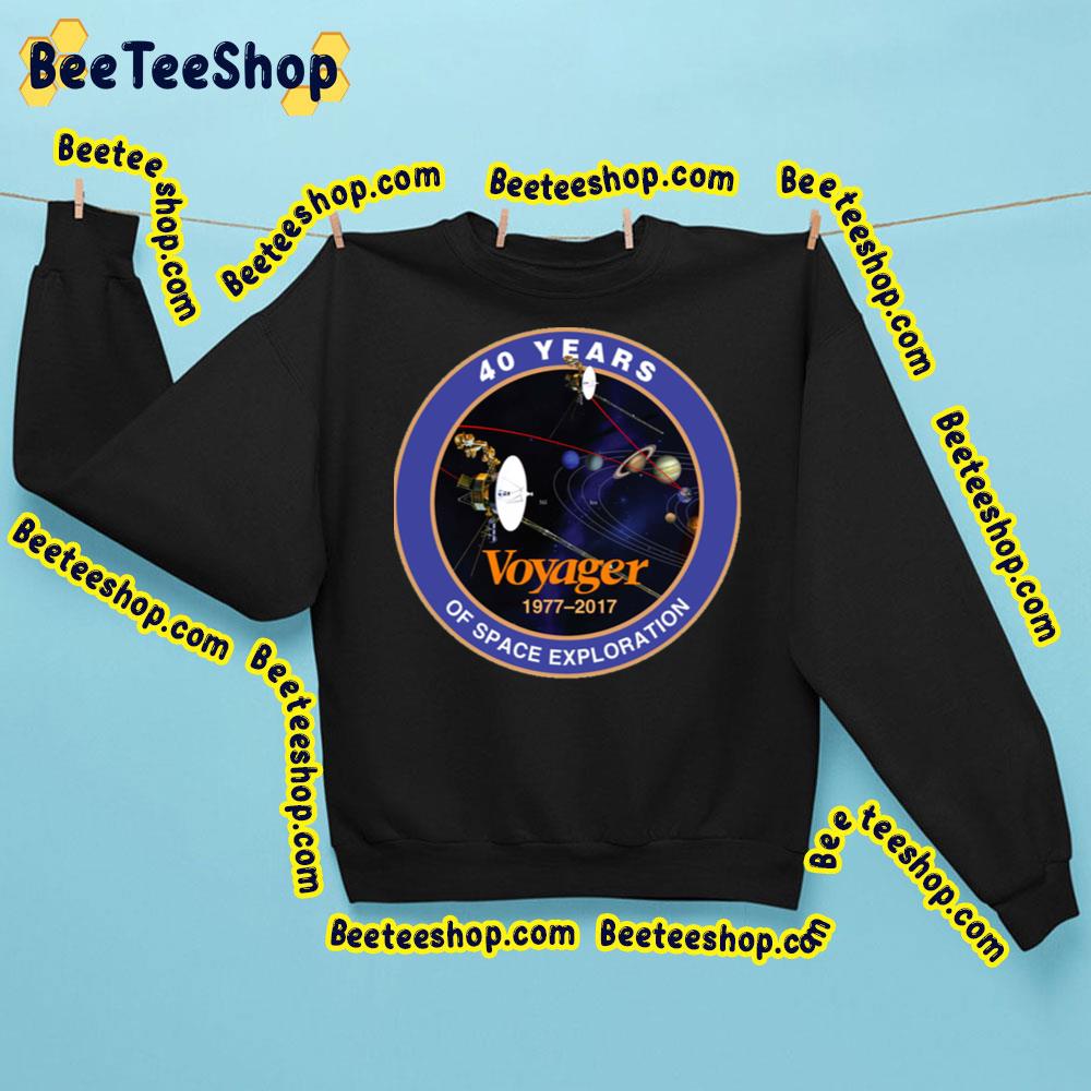 Retro Art 40th Anniversary Voyager Trending Unisex Sweatshirt