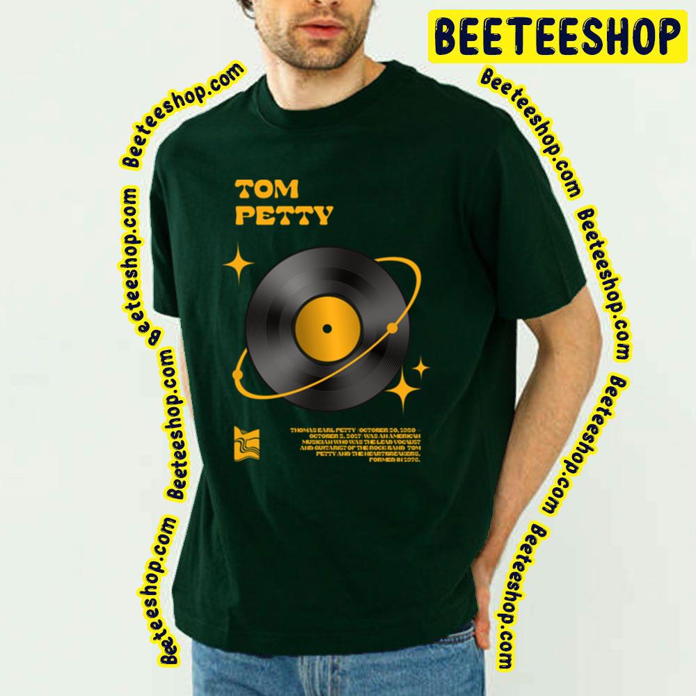 Retro Art Phonograph Record Tom Petty Trending Unisex T-Shirt