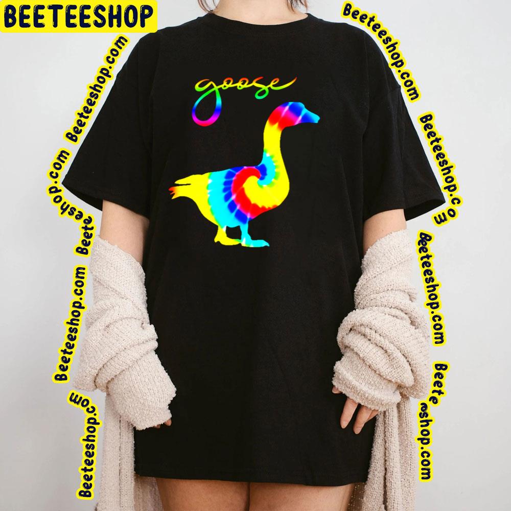 Retro Art Rainbow Goose Logo Trending Unisex T-Shirt