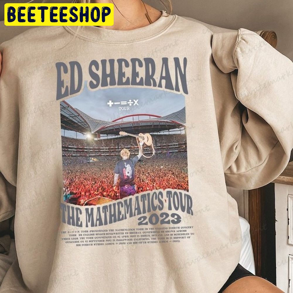 Retro Ed Sheeran The Mathematics Tour 2023 Ed Sheeran Trending Unisex Sweatshirt