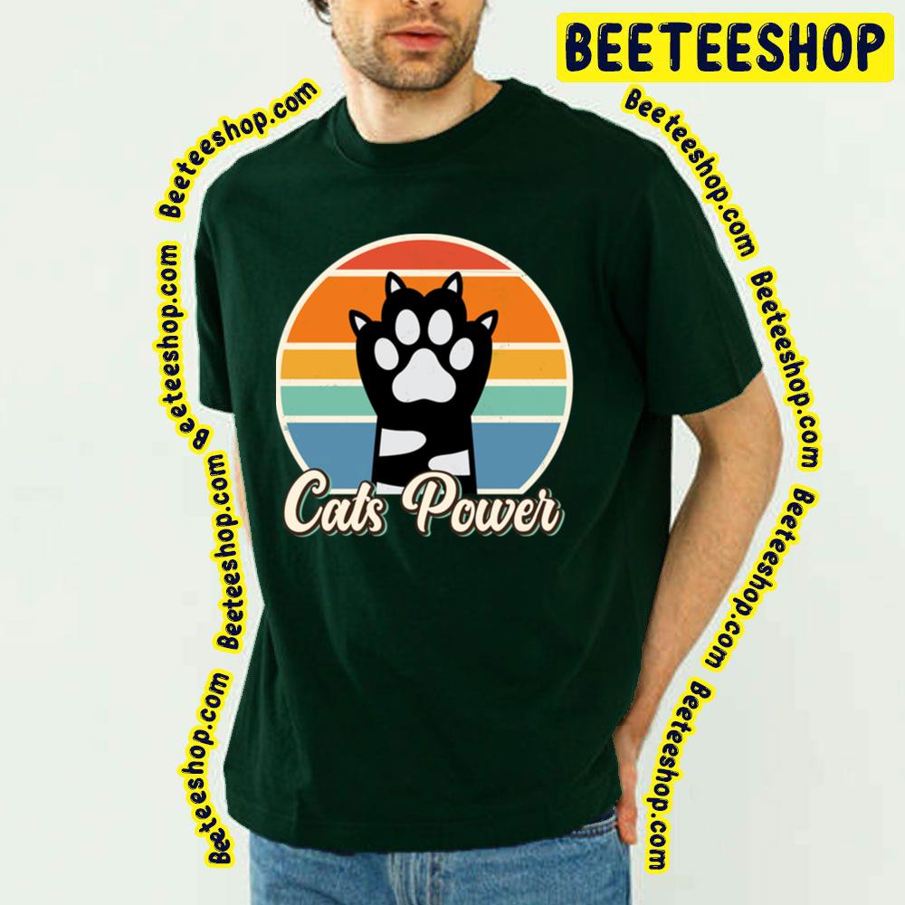 Retro Hand Cat Power Trending Unisex T-Shirt