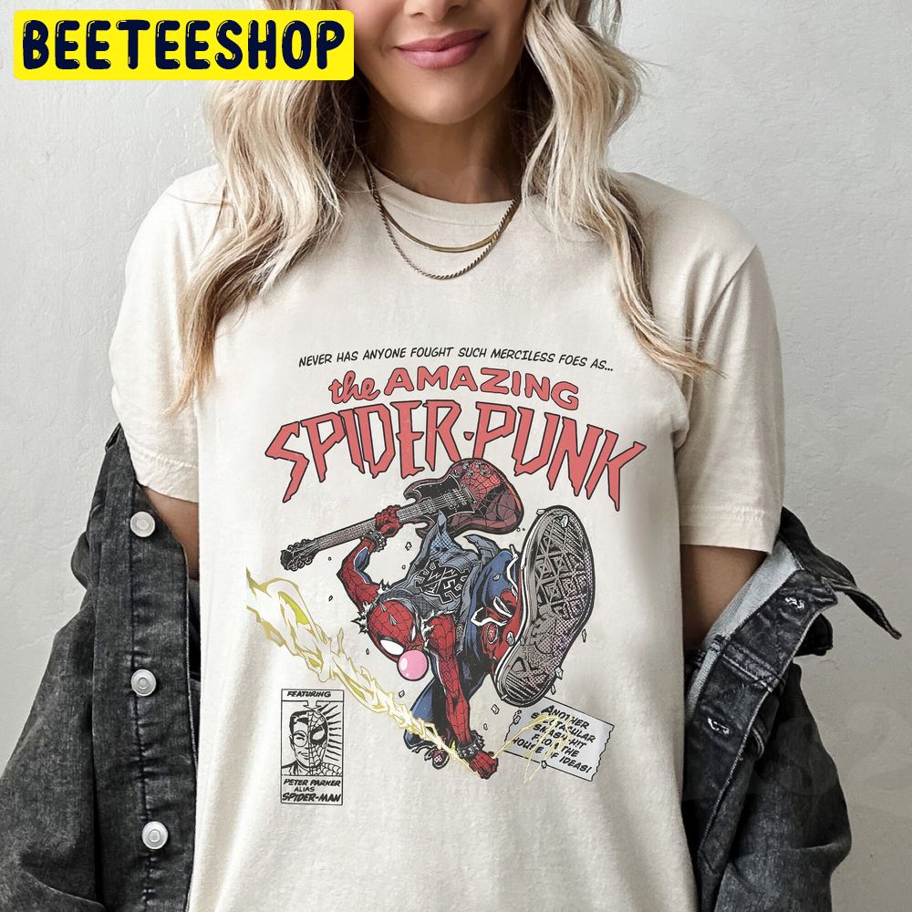 Retro Spider-Punk Spider-Punk Spiderman Trending Unisex T-Shirt