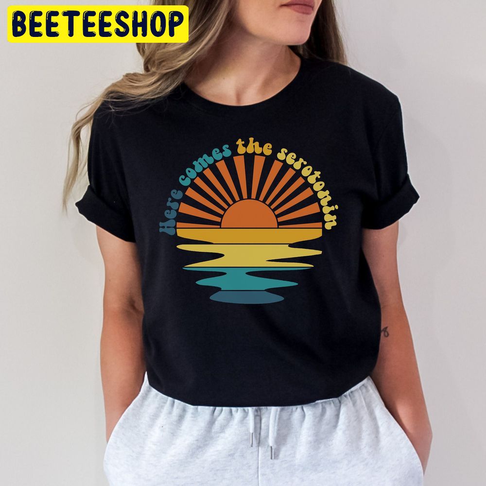 Retro Sunset Rays Wavy Retro Sunshine Trending Unisex T-Shirt - Beeteeshop