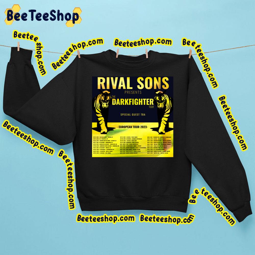 Rival Sons The Darkfighter Tour European Tour 2023 Trending Unisex Sweatshirt
