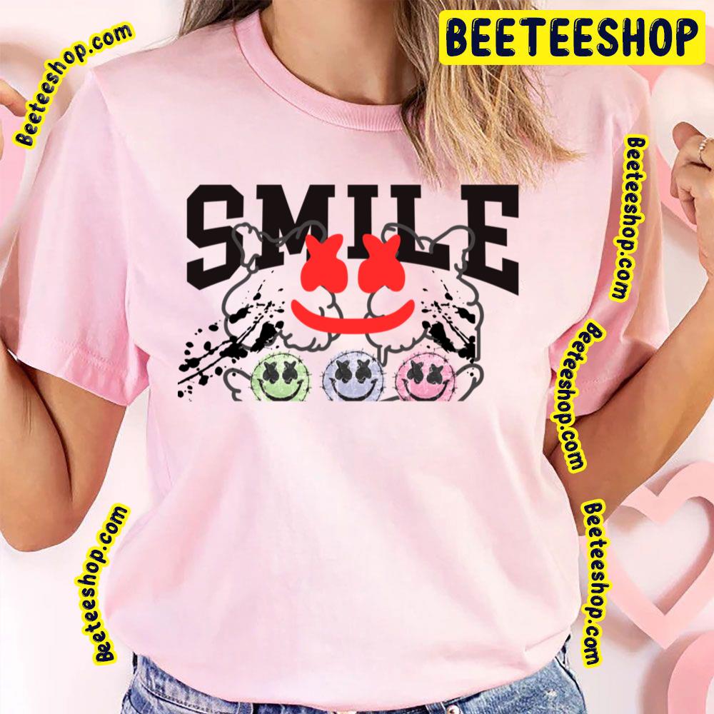 Smile Color Art Marshmello Trending Unisex T-Shirt