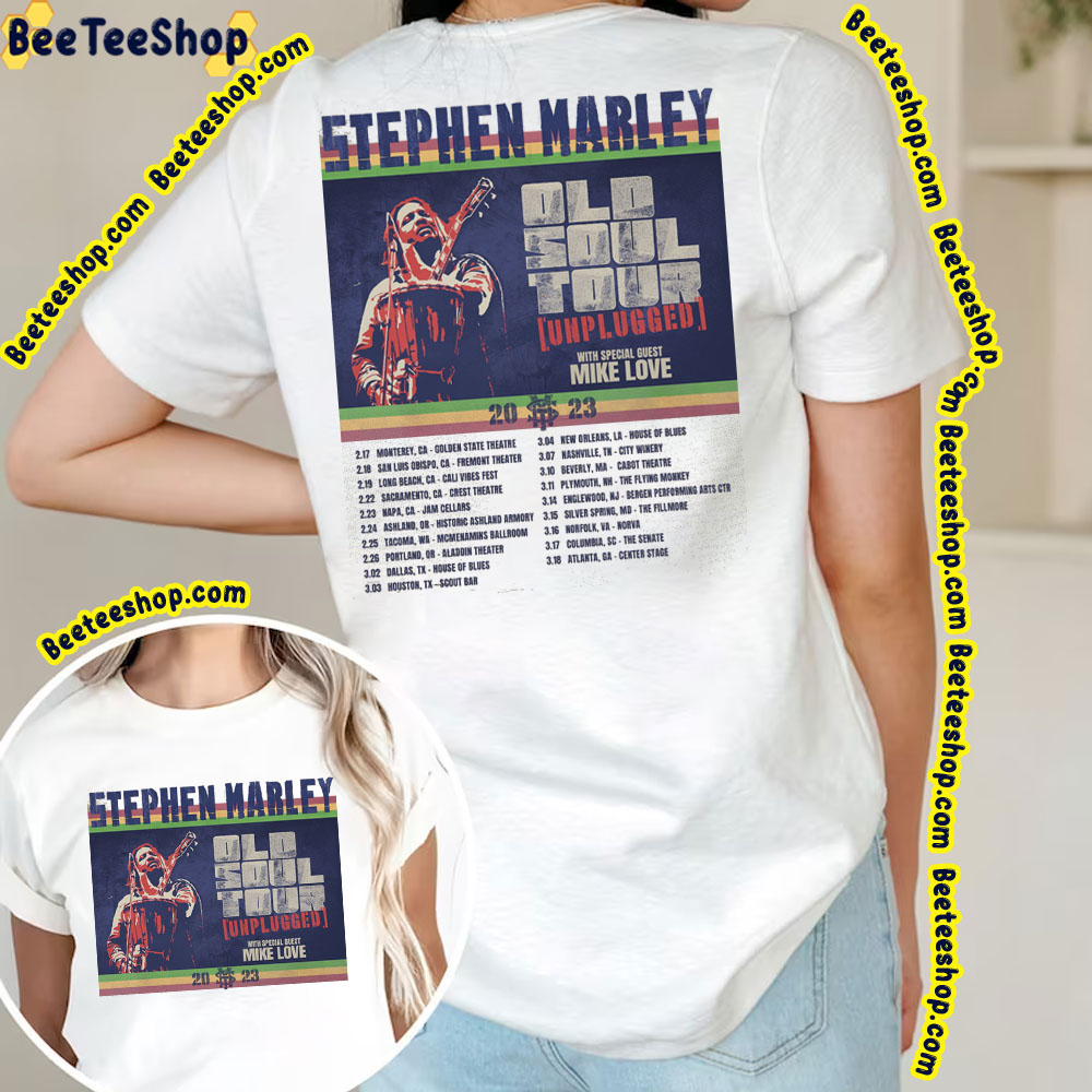 Stephen Marbley Old Soul Tour 2023 Double Sided Trending Unisex T-Shirt