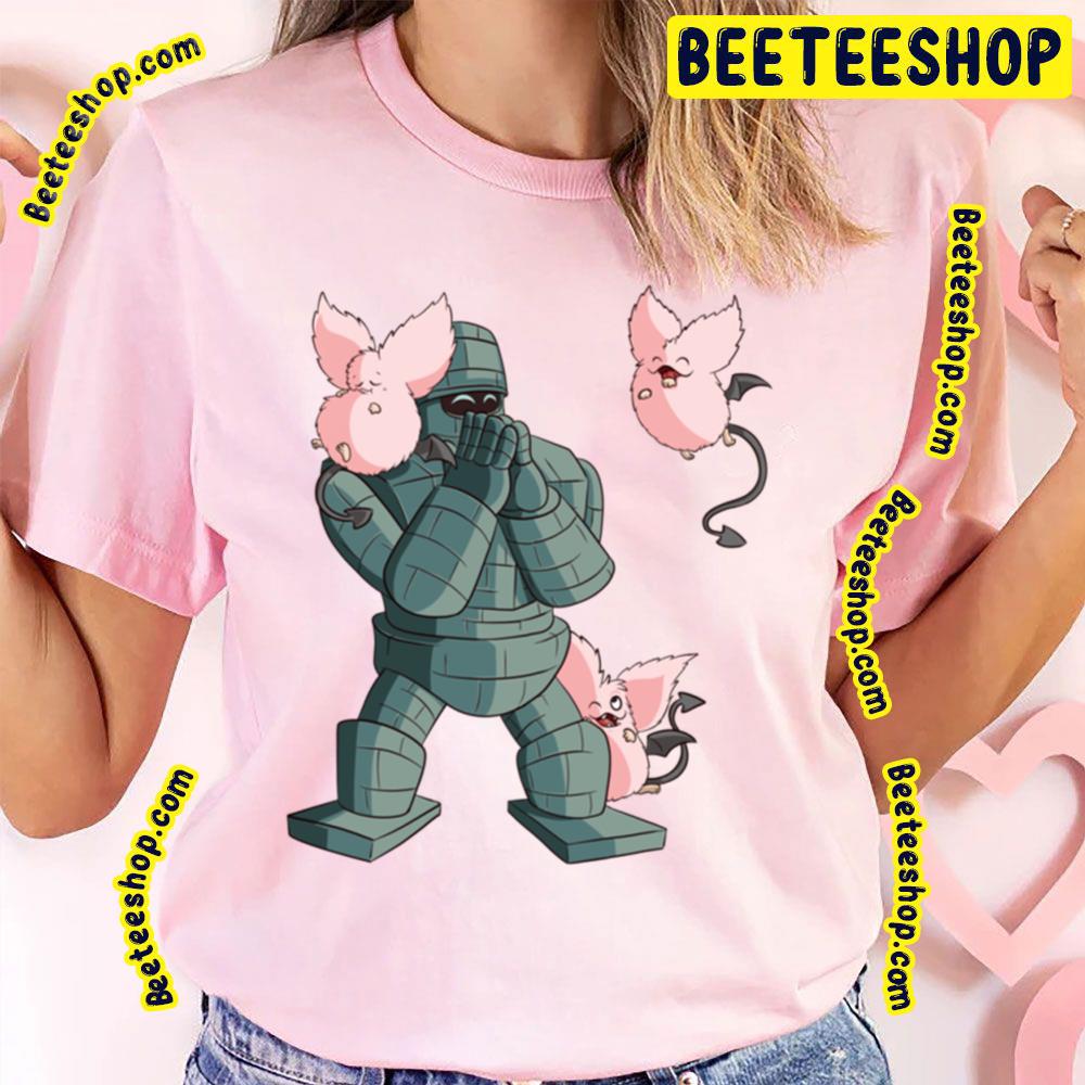 Stone Golem And Pink Sanguini Dragon Quest Game Trending Unisex T-Shirt