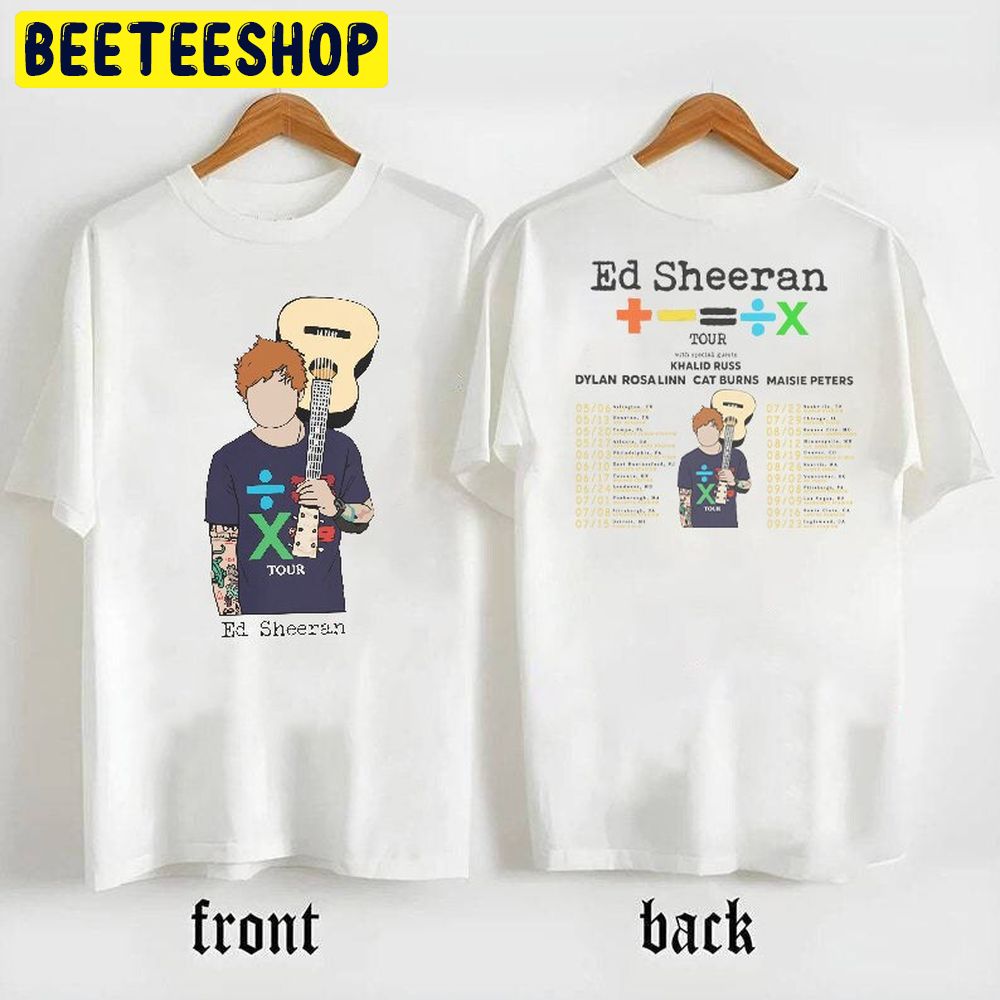 The Mathematics Tour Equals Concert Ed Sheeran Double Sided Trending Unisex T-Shirt