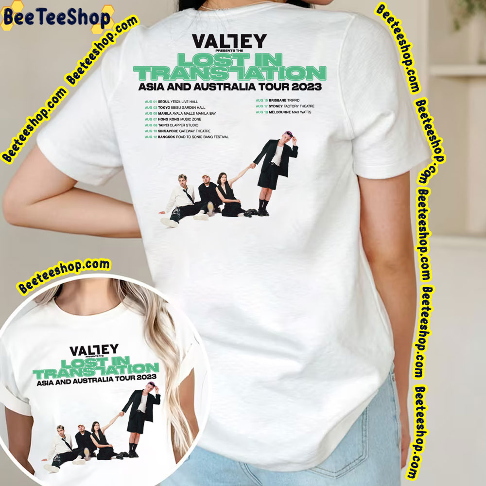 Valley Lost In Translation Asia And Australia Tour 2023 Double Sided Trending Unisex T-Shirt