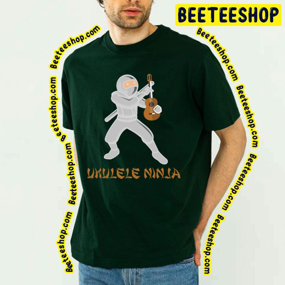 White Musician Ukulele Under Ninja Trending Unisex T-Shirt