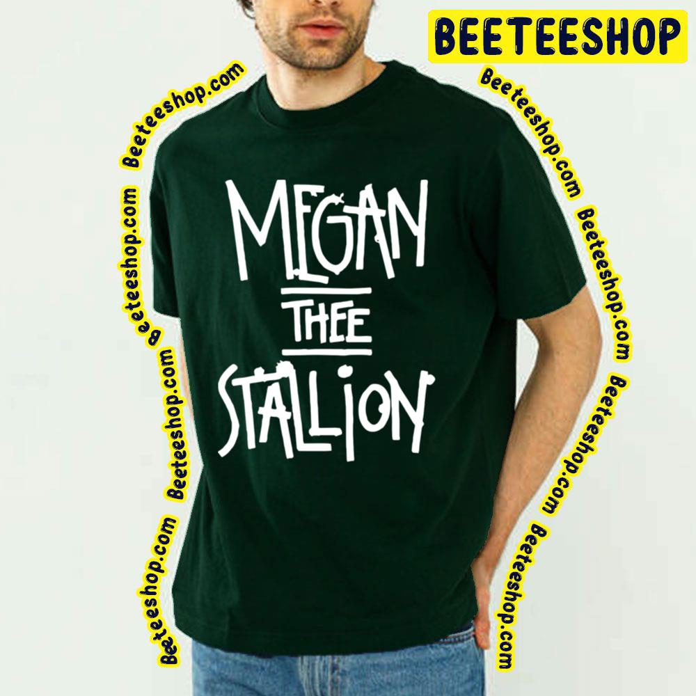 White Text Megan Thee Stallion Logo Trending Unisex T-Shirt