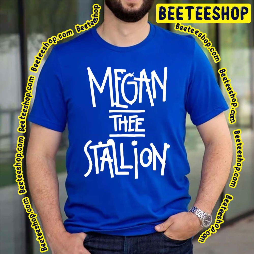 White Text Megan Thee Stallion Logo Trending Unisex T-Shirt