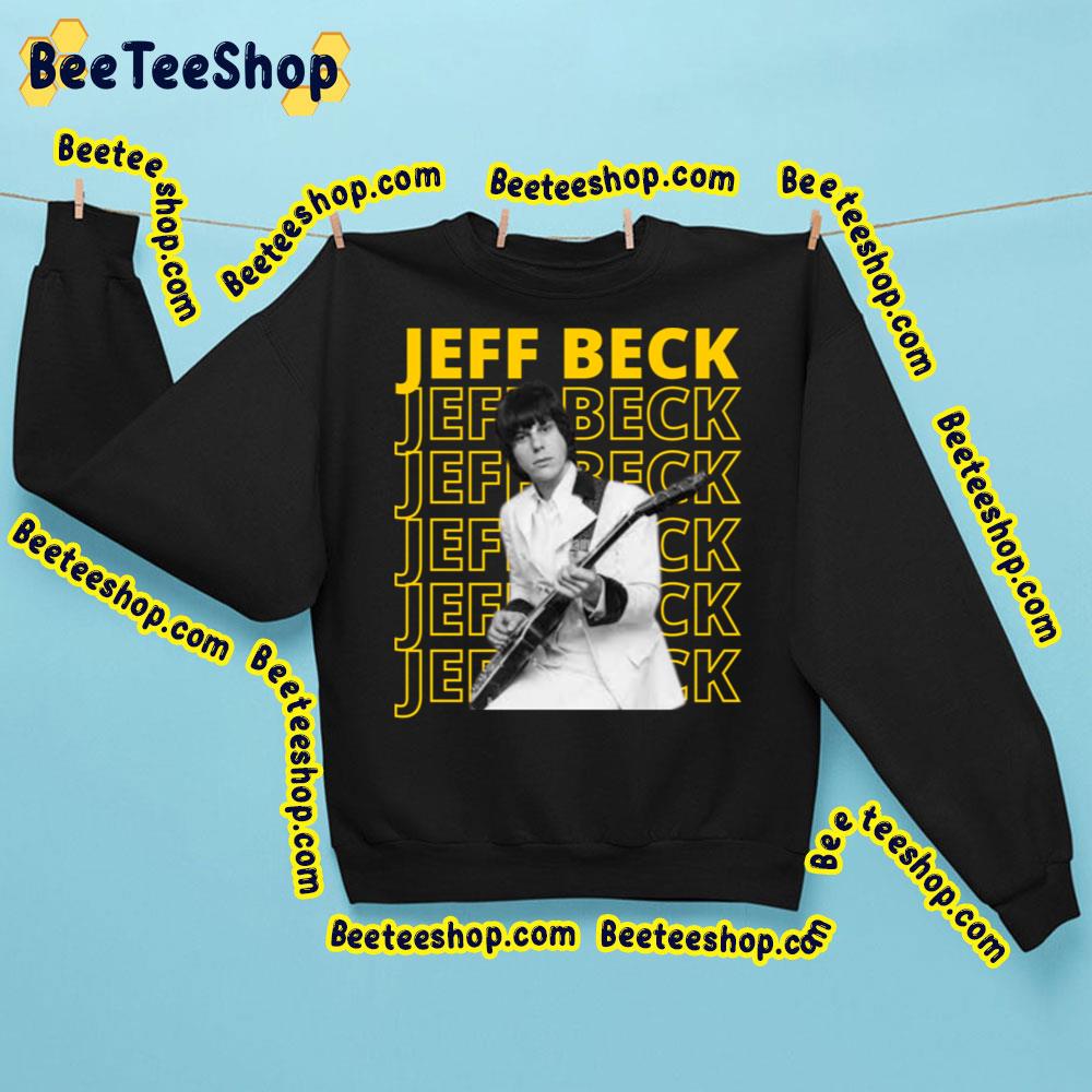 Yellow Text Jeff Beck Trending Unisex Sweatshirt