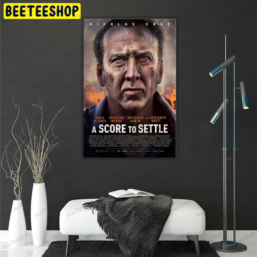 A Score To Settle Nicolas Cage Movie Portrait Canvas